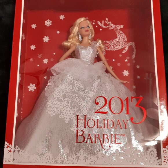 2013 BARBIE HOLIDAY EDITION 25 ANNIVERSARY NWT IN BOX NEW CONDITION - Picture 3 of 17